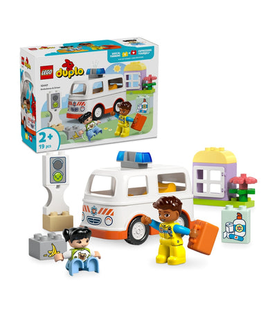 Harrods Ambulance & Driver Toy Set with 19 Pieces for Toddlers Aged 2 and Up- Buy online at McGrocer