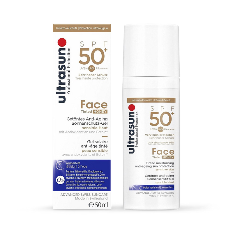 Ultrasun face tint SPF 50+ Honey 50ml, imported from the UK