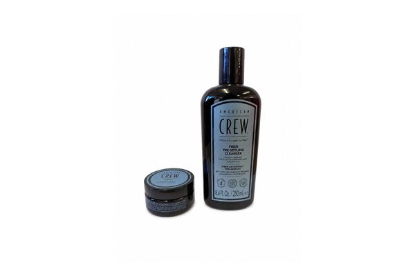 American Crew pre styling cleanser and fiber set 250ml 50g (British brand)