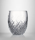 Waterford crystal champagne cooler with Karo and Olive cuts, 19cm height (British brand)