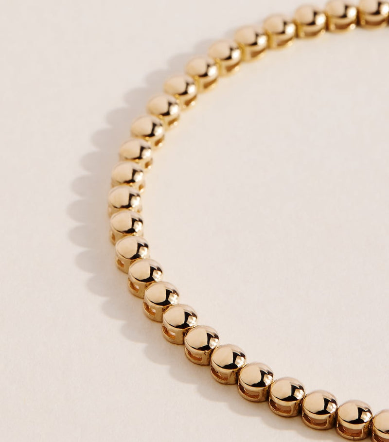 Jennifer Meyer mini yellow gold tennis bracelet (British brand)