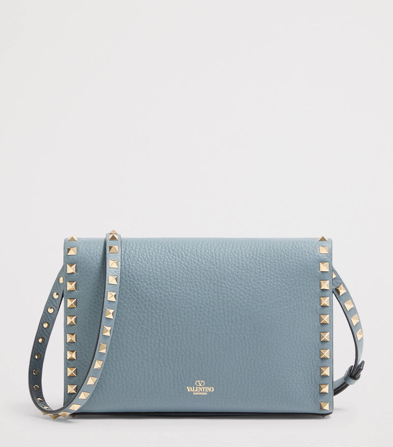 Valentino Garavani small leather Rockstud shoulder bag (British brand)