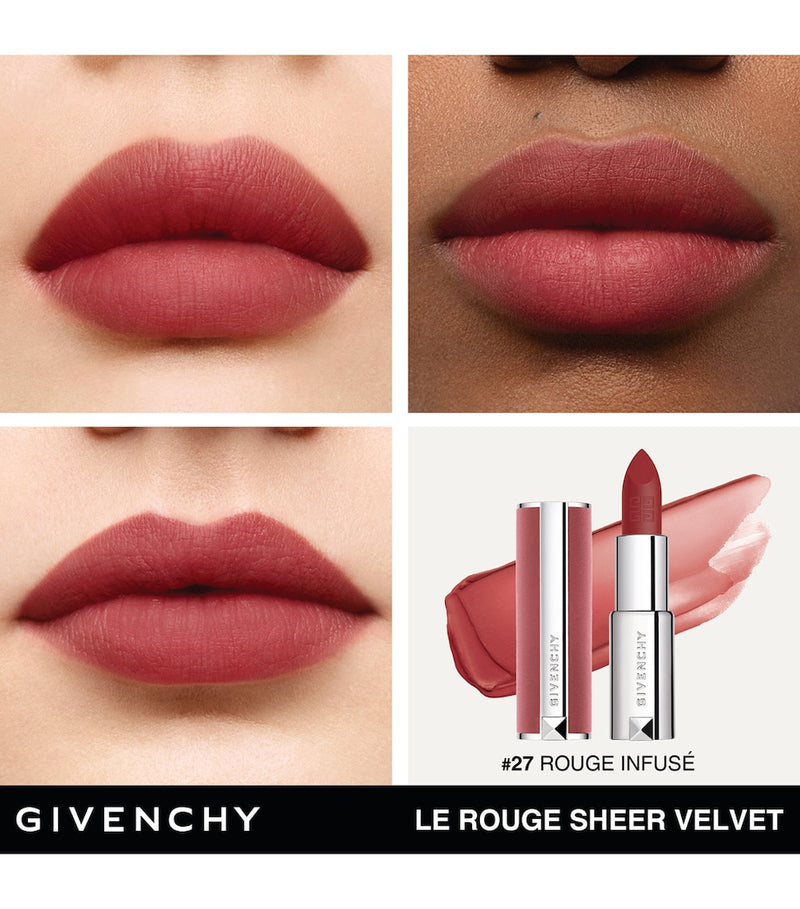 Givenchy Le Rouge Sheer Velvet Refillable Matte Lipstick, UK version