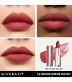 Givenchy Le Rouge Sheer Velvet Refillable Matte Lipstick, UK version