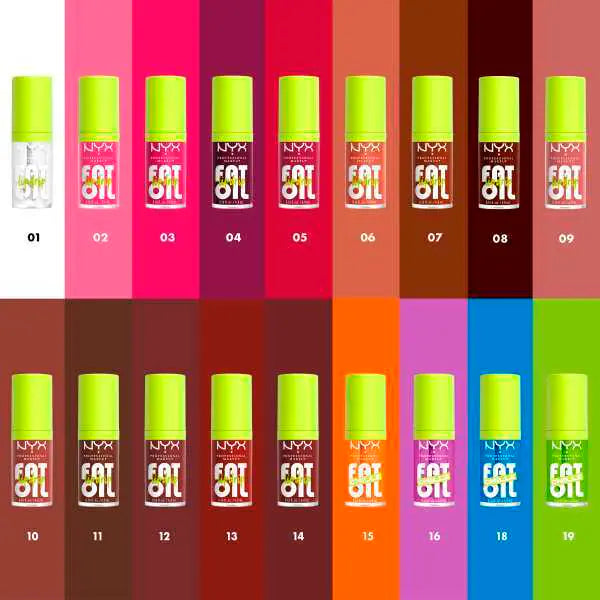 NYX fat oil lip gloss kiwi freezie, imported from the UK