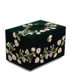 Wolf Zoe large jewellery box with floral embroidery, UK version