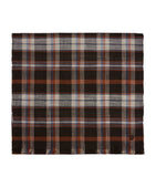 Dunhill tartan scarf in wool linen silk - British product