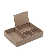 Harrods Smythson Panama Leather Valet Tray Cutlery Organiser- Buy online at McGrocer