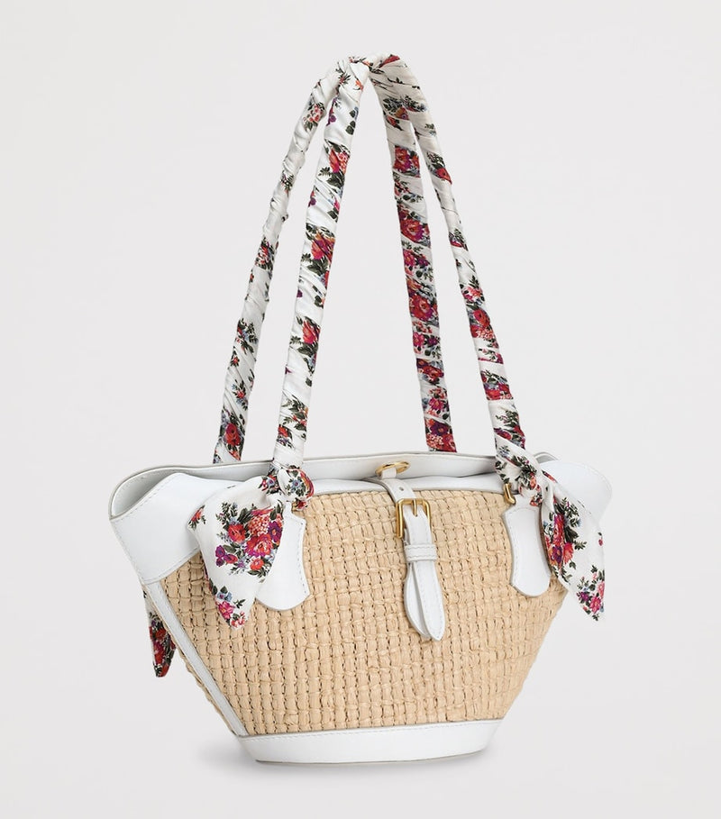 Dolce&Gabbana Raffia Capri Coppa shoulder bag, imported from the UK
