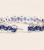 Suzanne Kalan white gold diamond blue sapphire bracelet - British product