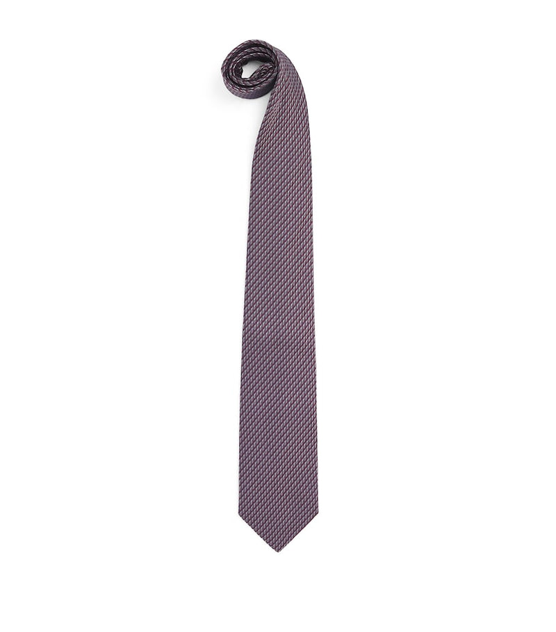 Pal Zileri silk jacquard tie 8cm, imported from the UK