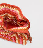 LOEWE medium raffia flamenco clutch from Spain, UK version