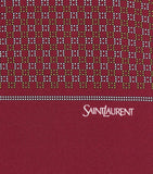 Saint Laurent silk twill scarf with dotted motifs 43x140cm - British product