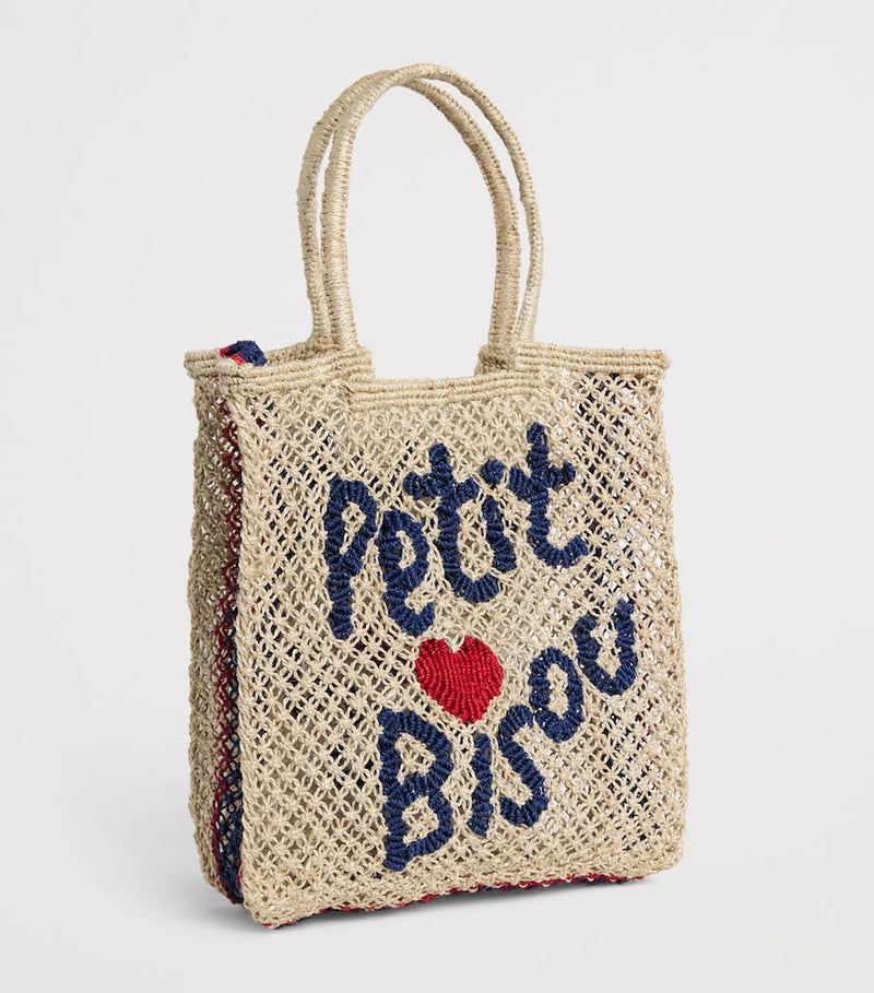 The Jacksons jute tote bag, Petit Bisou print - British product