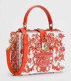 Dolce & Gabbana Dolce Box resin handbag top-handle, imported from the UK
