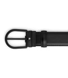 Montblanc leather belt with horseshoe buckle, imported from the UK