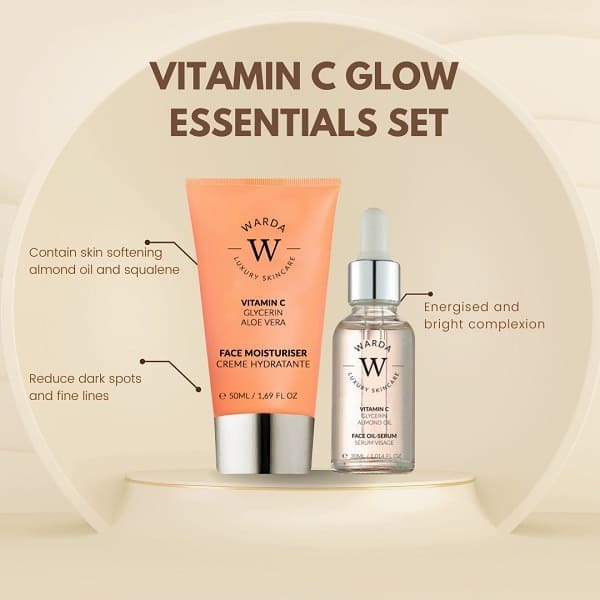 Warda Vitamin C Moisturiser 50ml + Vitamin C Glow Boost Oil GOODS Superdrug