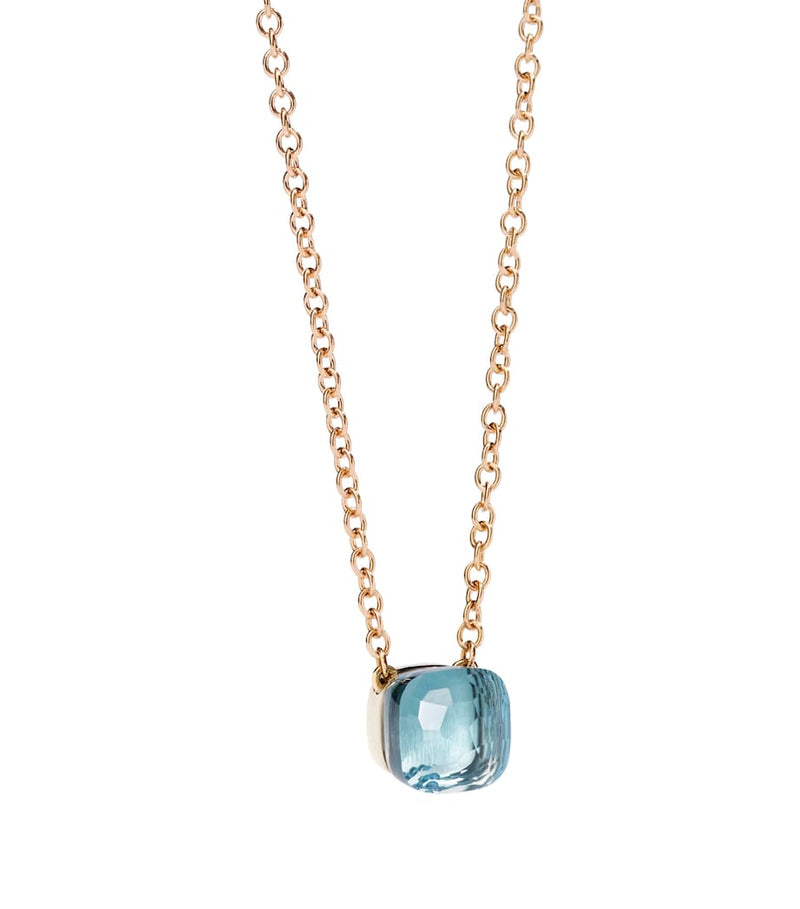 Pomellato Nudo pendant necklace with sky blue topaz (British brand)