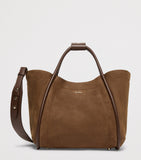 Max Mara small nubuck leather top-handle bag, UK version