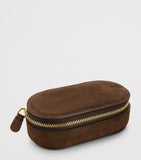 Monica Vinader mini suede oval jewellery case (British brand)