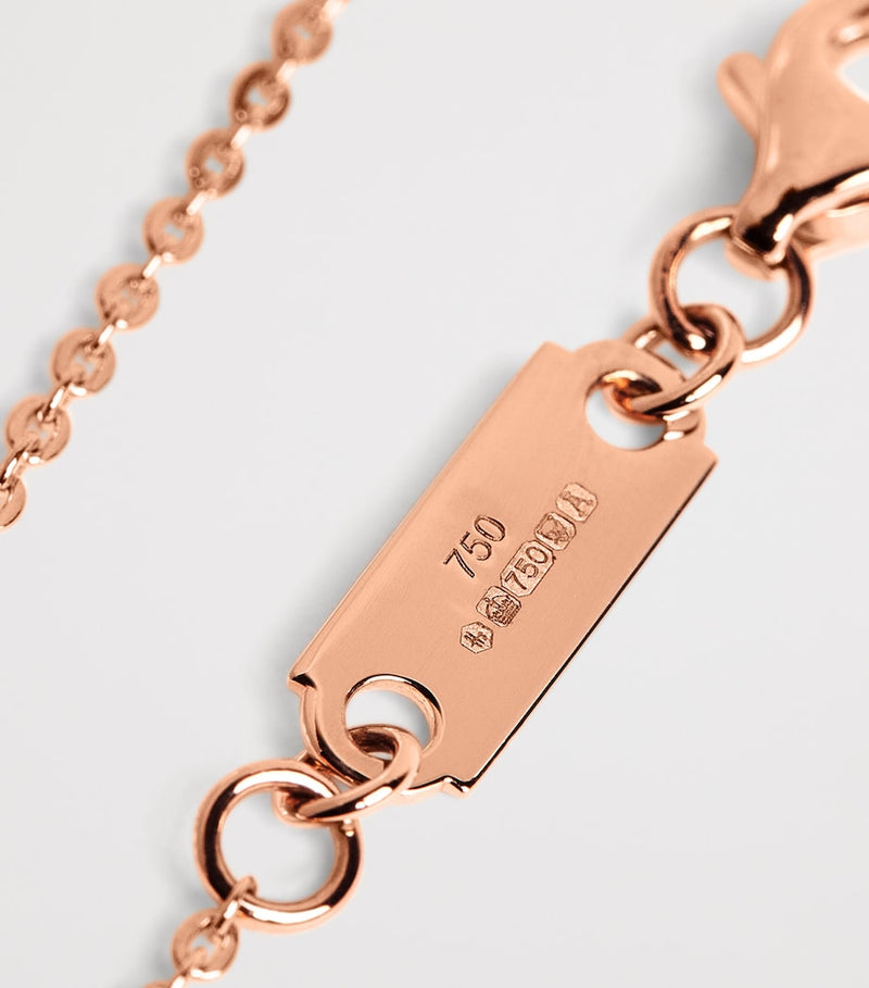 Harrods rose gold diamond necklace 0.50ct, imported from the UK