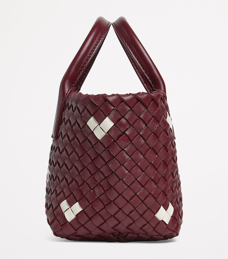 Bottega Veneta Mini Leather Cabat Tote Bag, imported from the UK