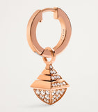 Marli New York mini rose gold diamond drop earrings - British product