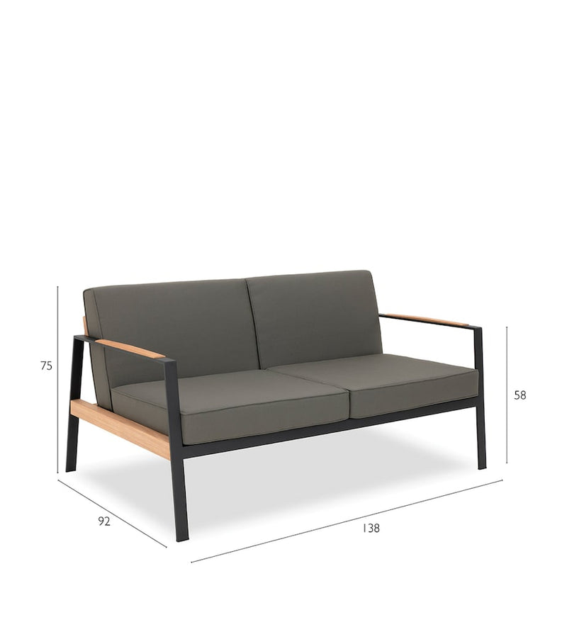 Indian Ocean California 2-seater outdoor sofa, UK version