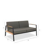 Indian Ocean California 2-seater outdoor sofa, UK version