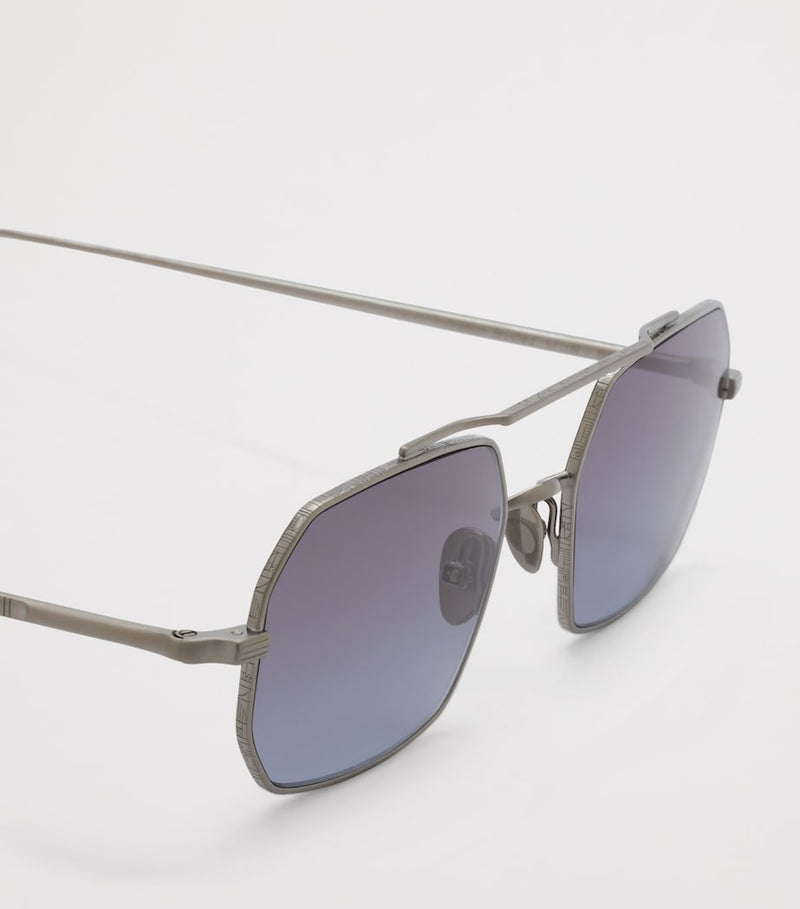 Ahlem Clovis Ruthenium rectangle sunglasses (British brand)