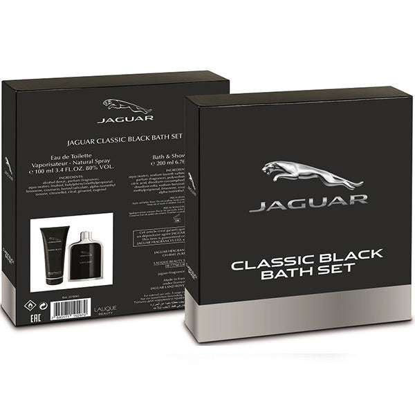 Jaguar Classic Black 2pc gift set EDT and shower gel, UK version