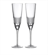 Harrods Waterford Crystal Copper Coast Flute Glasses Set of 2- Buy online at McGrocer