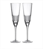 Waterford Crystal Copper Coast Flute Glasses Set of 2 (British brand)