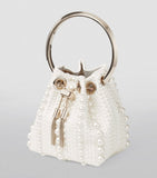 Jimmy Choo Micro Bon Bon bag satin pearls (British brand)