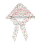Pepa London cotton hand-smocked floral bonnet (British brand)