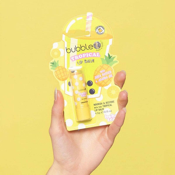 Bubble T Tropical Lip Balm 4.5g with Shea Butter - British product