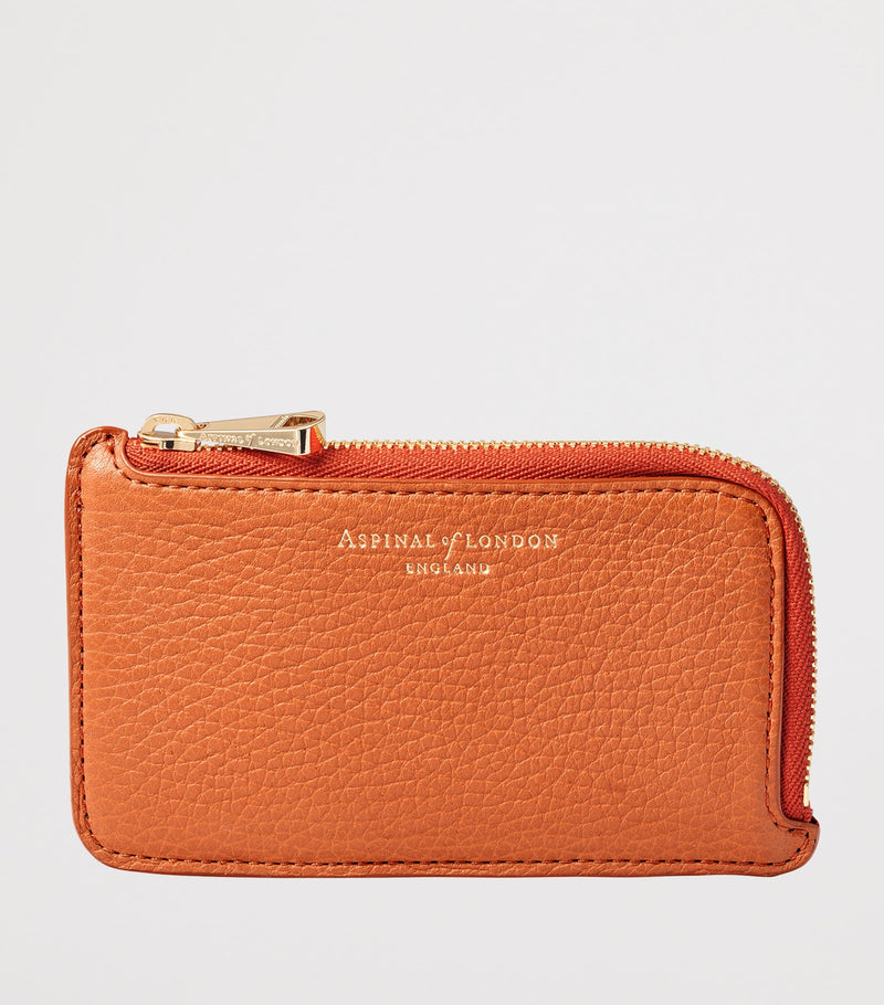 Aspinal of London small zipped leather purse, imported from the UK