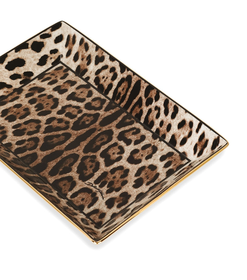 Dolce&Gabbana Leopardo porcelain trinket tray, UK version