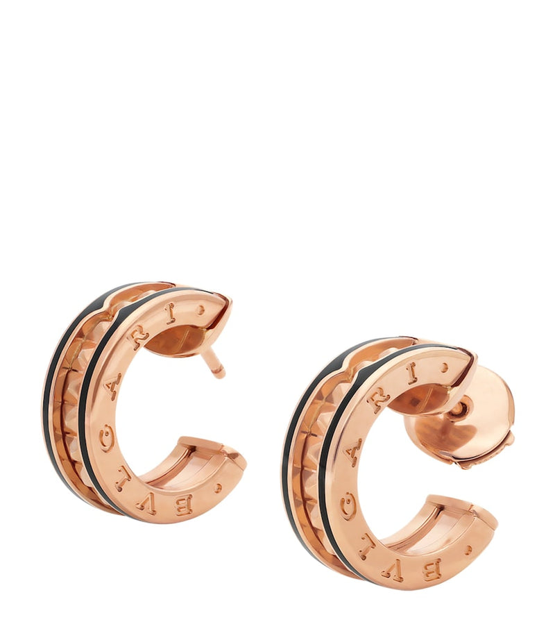Bvlgari B.zero1 rock hoop earrings 18k rose gold, UK version