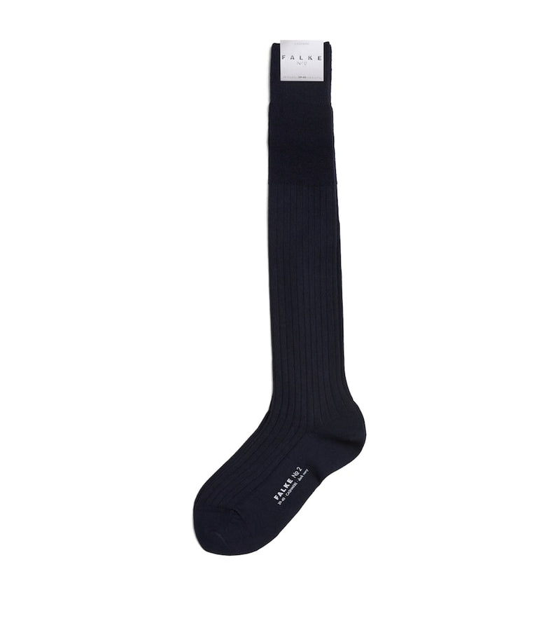Falke cashmere-blend No.2 long socks (British brand)