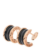Bvlgari B.zero1 earrings rose gold and ceramic, UK version
