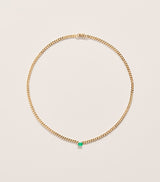 Harrods Anita Ko Yellow Gold and Emerald Choker 40.5cm- Buy online at McGrocer