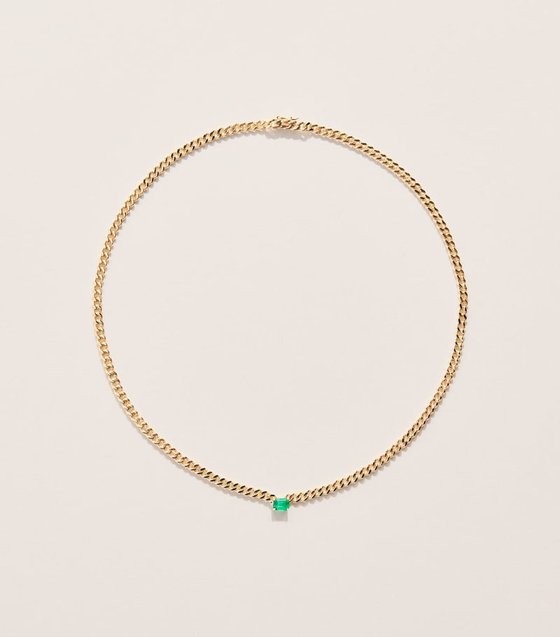 Anita Ko yellow gold and emerald choker 40.5cm, imported from the UK