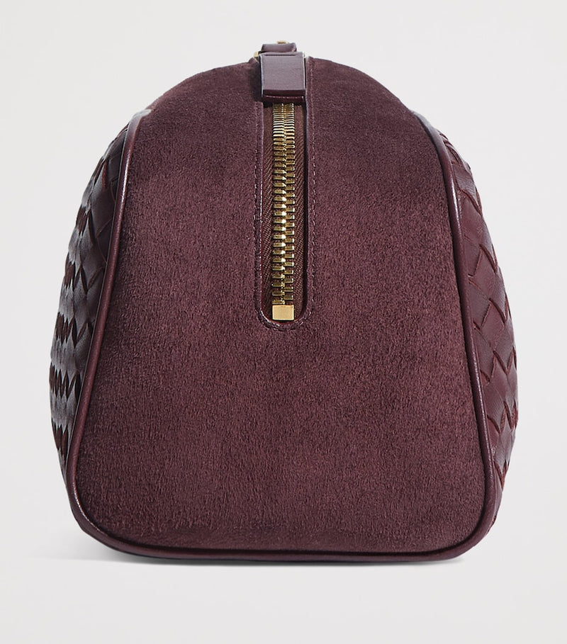 Bottega Veneta large leather Nodo pouch with Intrecciato weave, imported from the UK