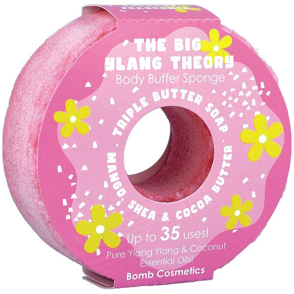 Bomb Cosmetics Body Buffer Soap Sponge The Big Ylang Theory - British product