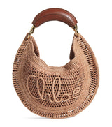 Harrods Chloé Raffia Summer Banana Shoulder Bag- Buy online at McGrocer