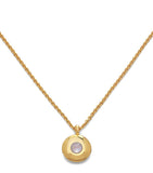Monica Vinader gold vermeil moonstone necklace (British brand)