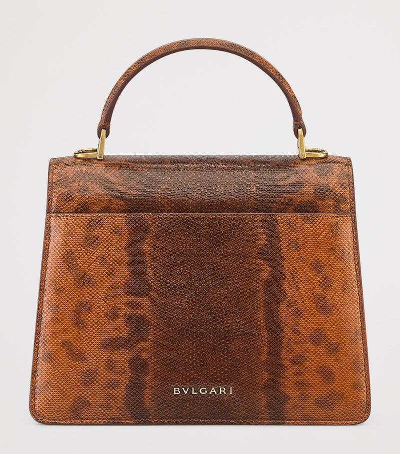 Bvlgari Serpenti Forever snakeskin top-handle bag, UK version
