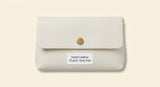 Darley mulberry leather cosmetics pouch with gold hardware (British brand)