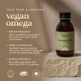 Fushi organic flaxseed oil supplement 250ml, imported from the UK
